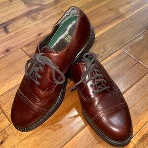 Nunn Bush cap toe oxford brown
